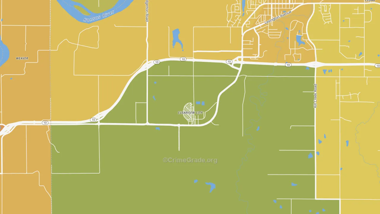 66019, KS Map of Vehicle Theft Rates