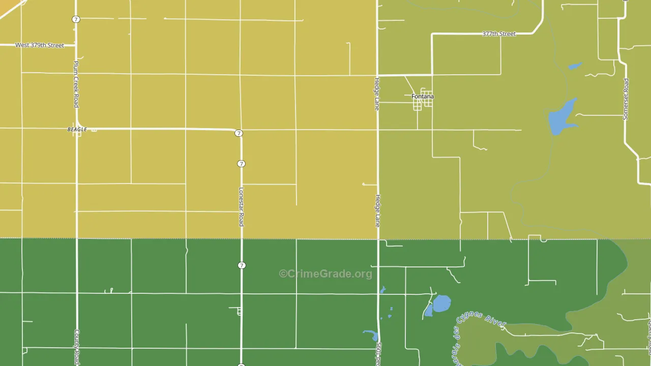 66026, KS Map of Vehicle Theft Rates