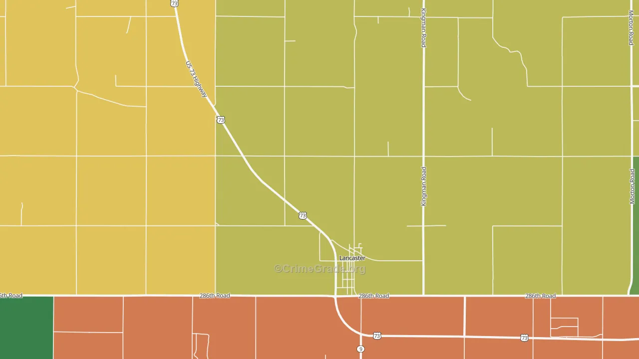 66041, KS Map of Vehicle Theft Rates