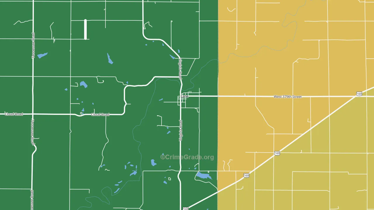 66042, KS Map of Vehicle Theft Rates