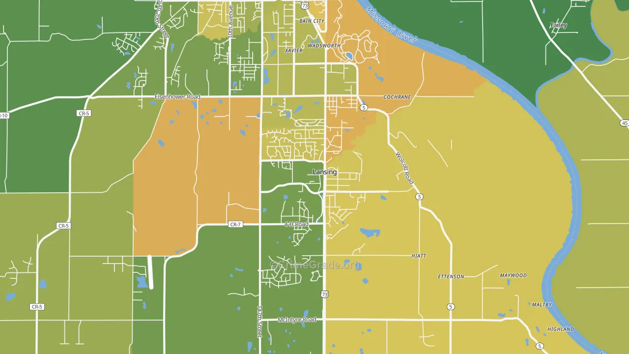 66043, KS Map of Vehicle Theft Rates