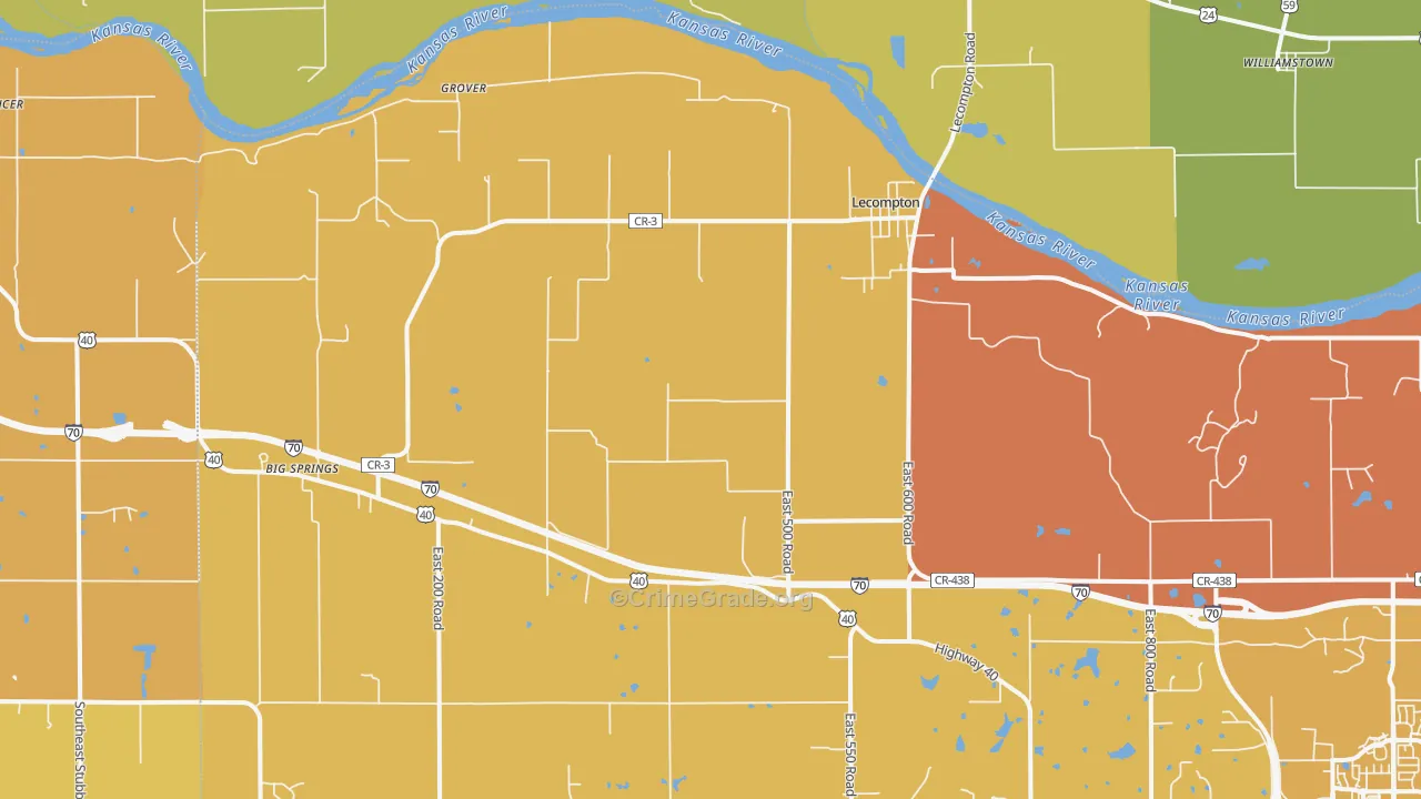 66050, KS Map of Vehicle Theft Rates