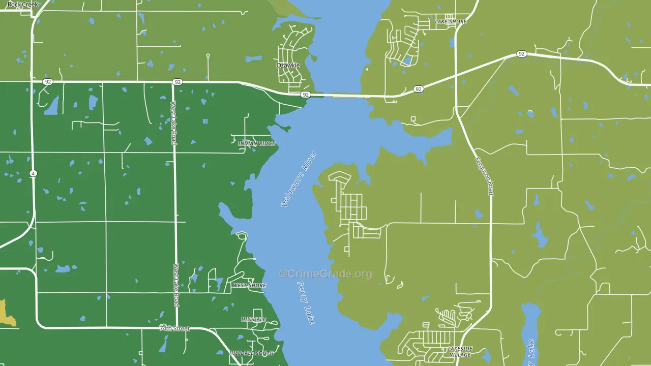 66070, KS Map of Vehicle Theft Rates