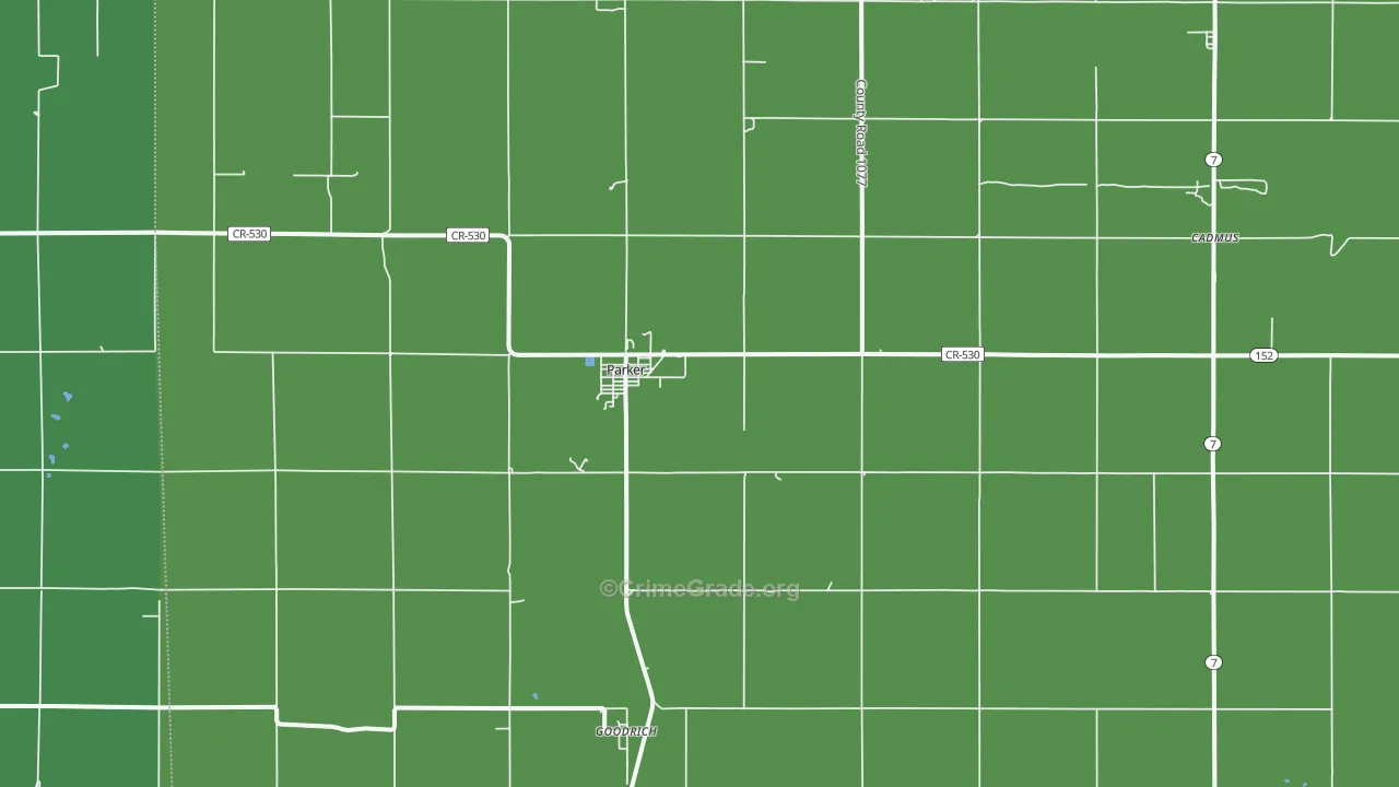 66072, KS Map of Vehicle Theft Rates
