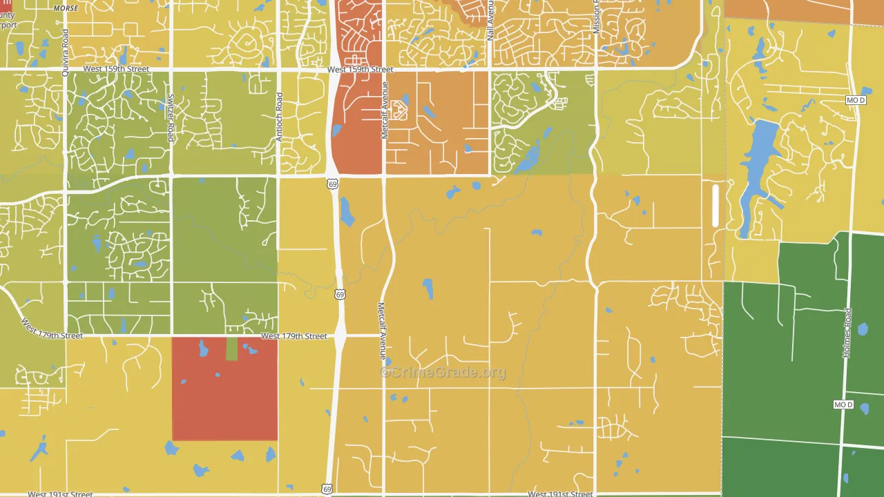 66085, KS Map of Vehicle Theft Rates