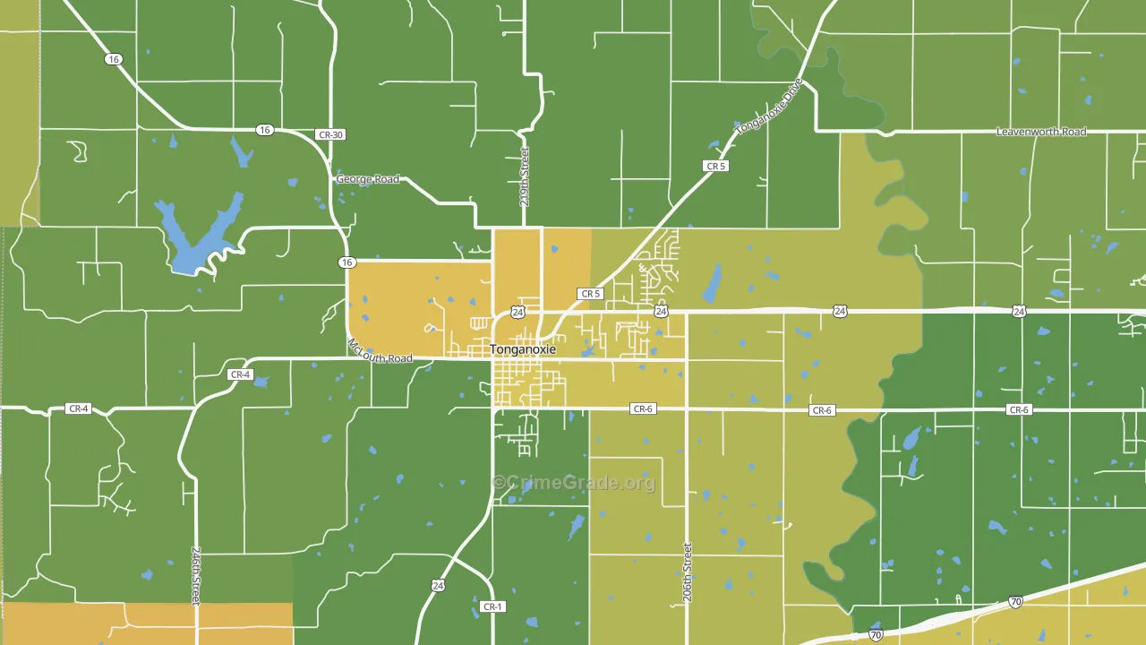 66086, KS Map of Vehicle Theft Rates