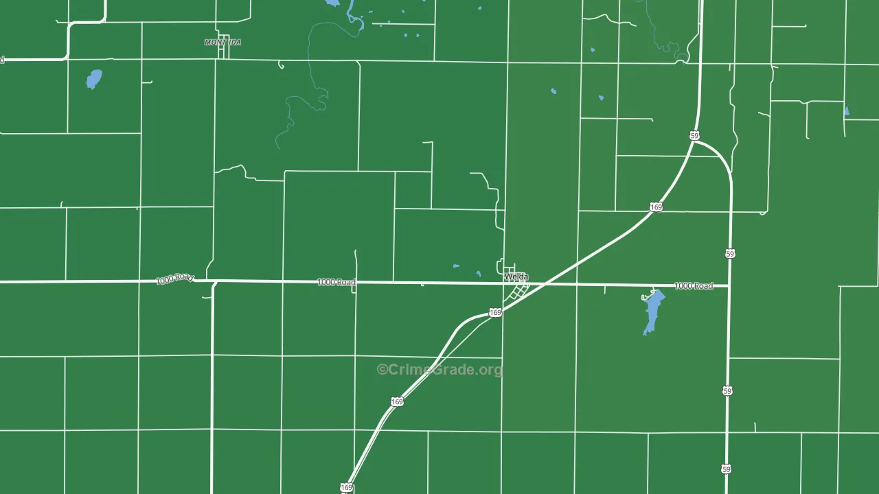 66091, KS Map of Vehicle Theft Rates