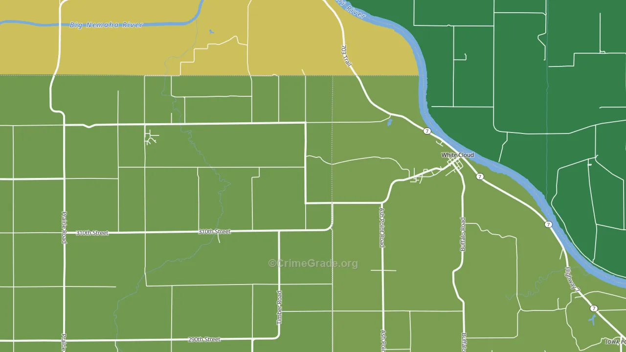 66094, KS Map of Vehicle Theft Rates