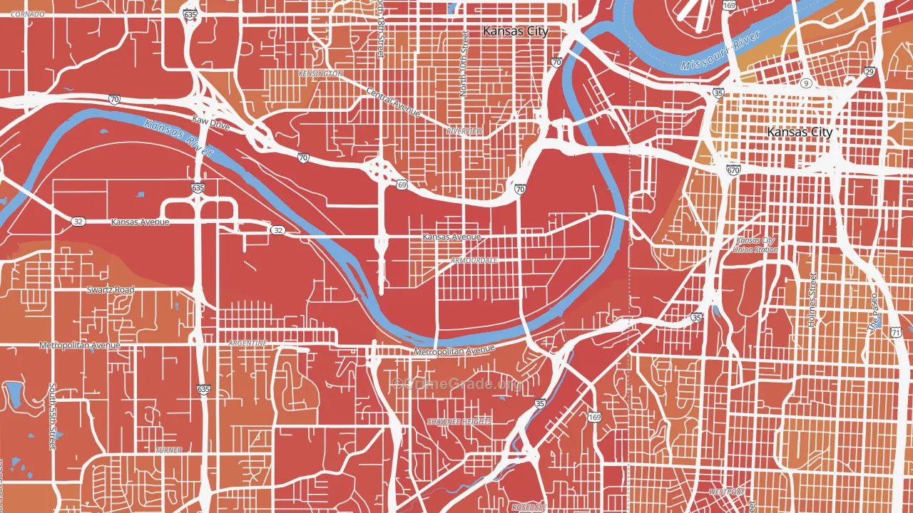 66105, KS Map of Vehicle Theft Rates