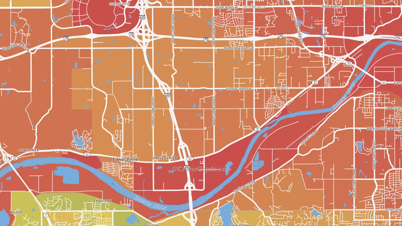 66111, KS Map of Vehicle Theft Rates