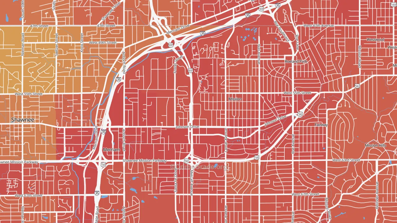66202, KS Map of Vehicle Theft Rates