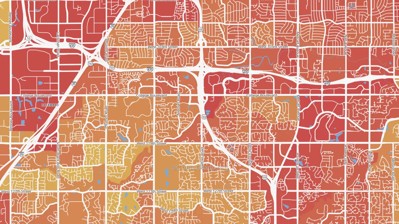 66210, KS Map of Vehicle Theft Rates