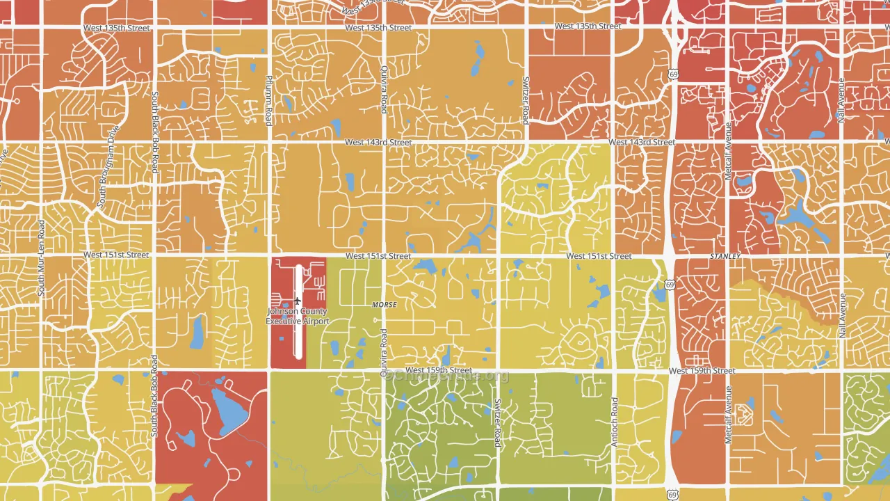 66221, KS Map of Vehicle Theft Rates