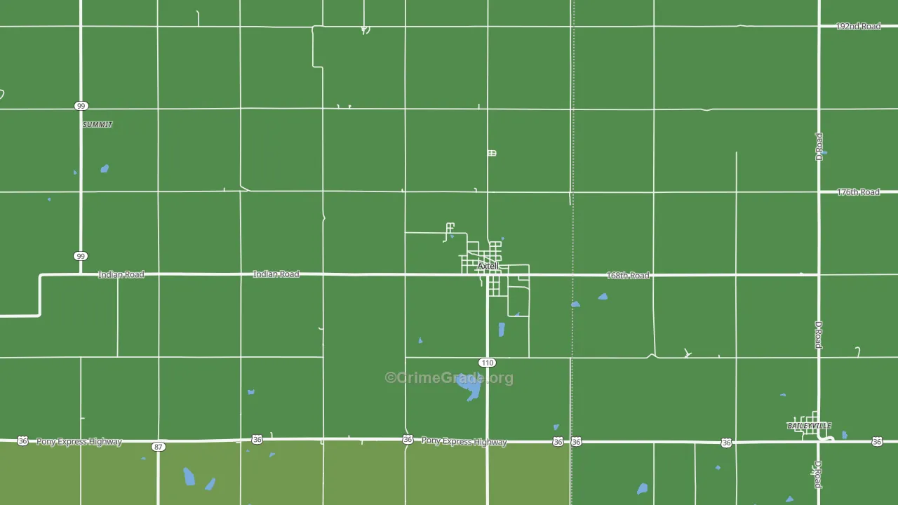 66403, KS Map of Vehicle Theft Rates