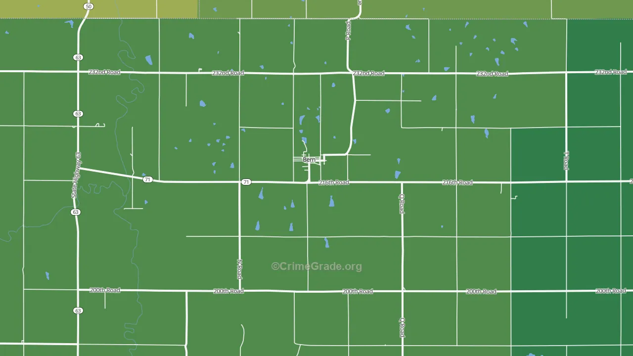 66408, KS Map of Vehicle Theft Rates