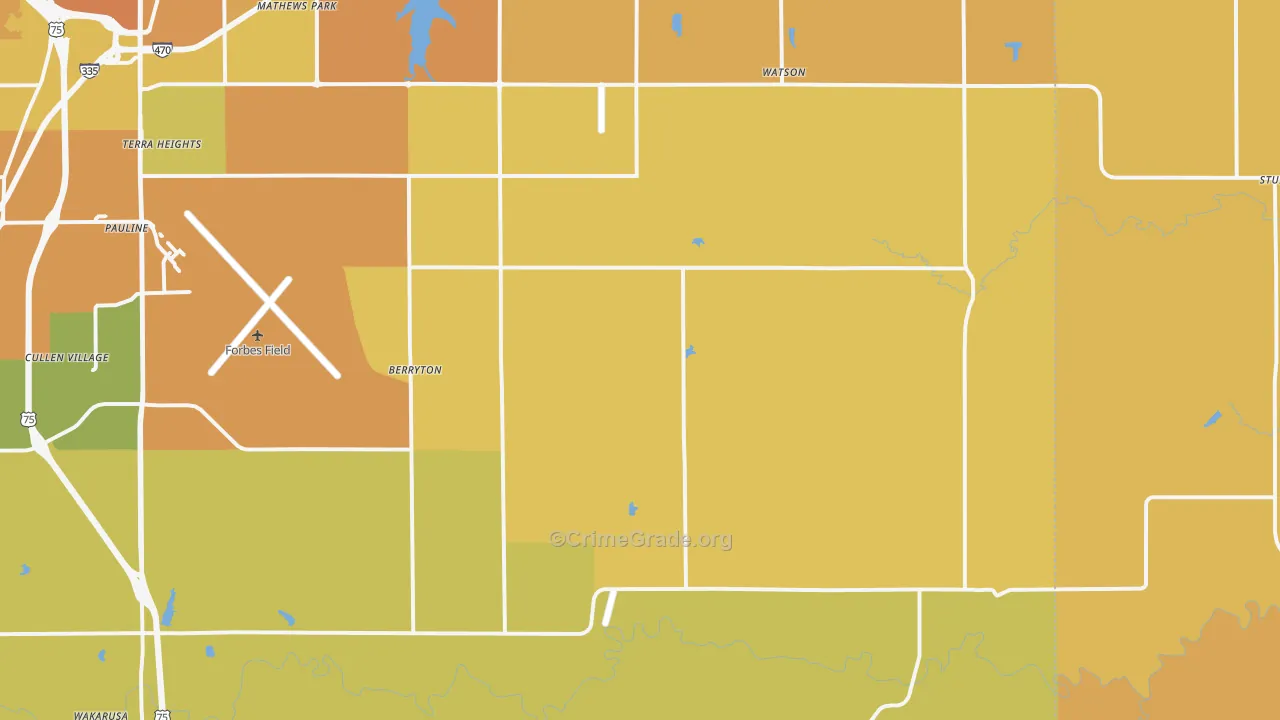 66409, KS Map of Vehicle Theft Rates