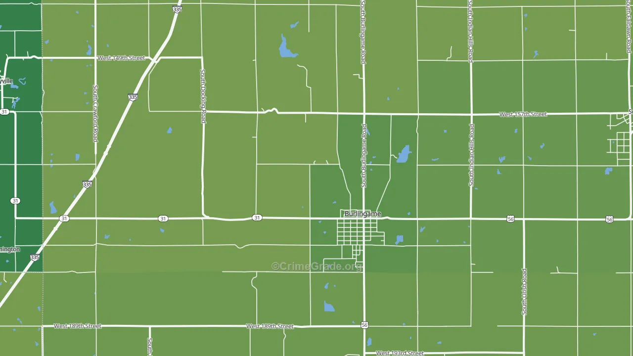 66413, KS Map of Vehicle Theft Rates