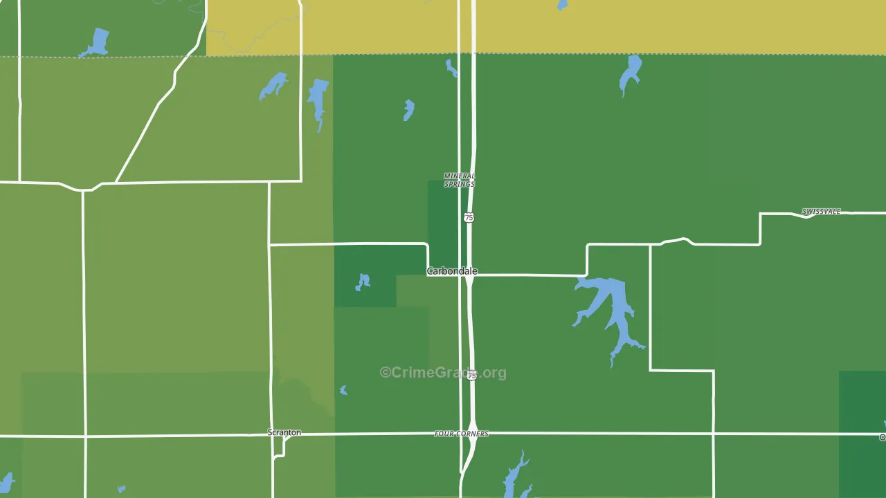 66414, KS Map of Vehicle Theft Rates