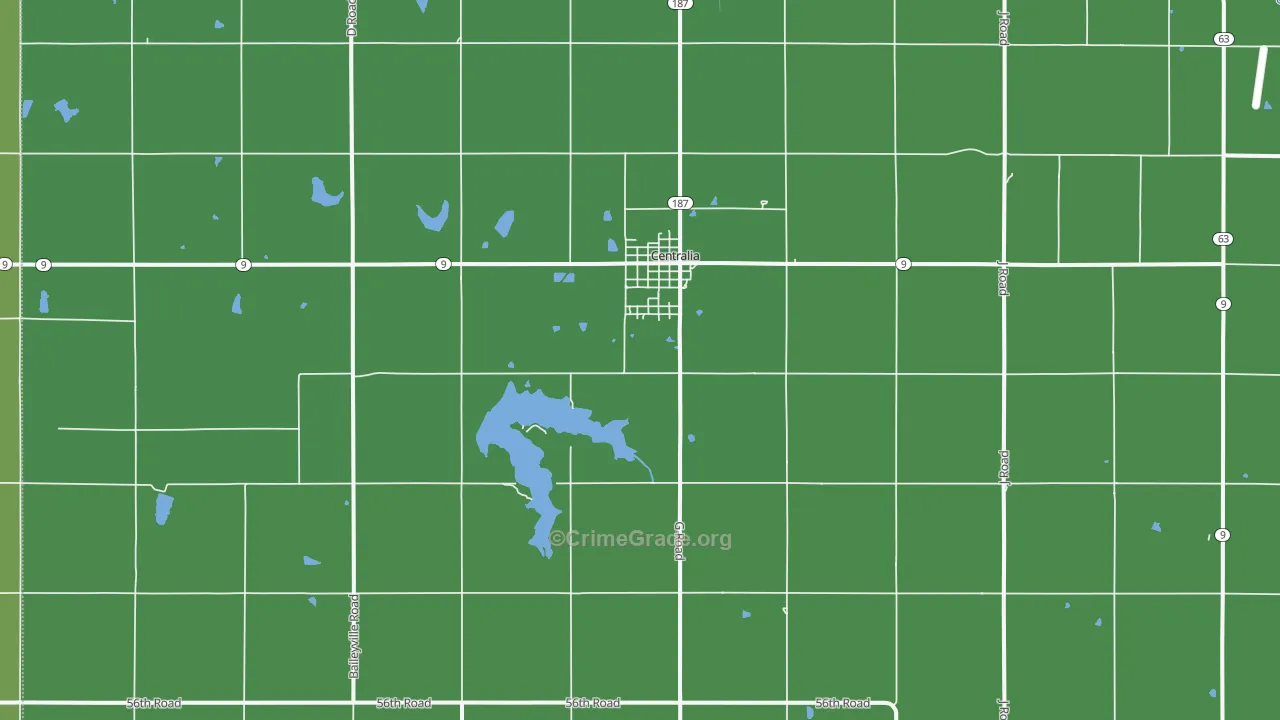 66415, KS Map of Vehicle Theft Rates