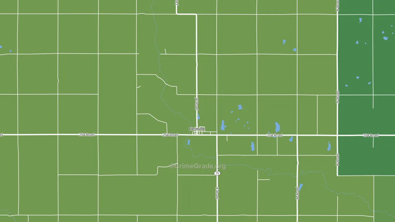 66416, KS Map of Vehicle Theft Rates