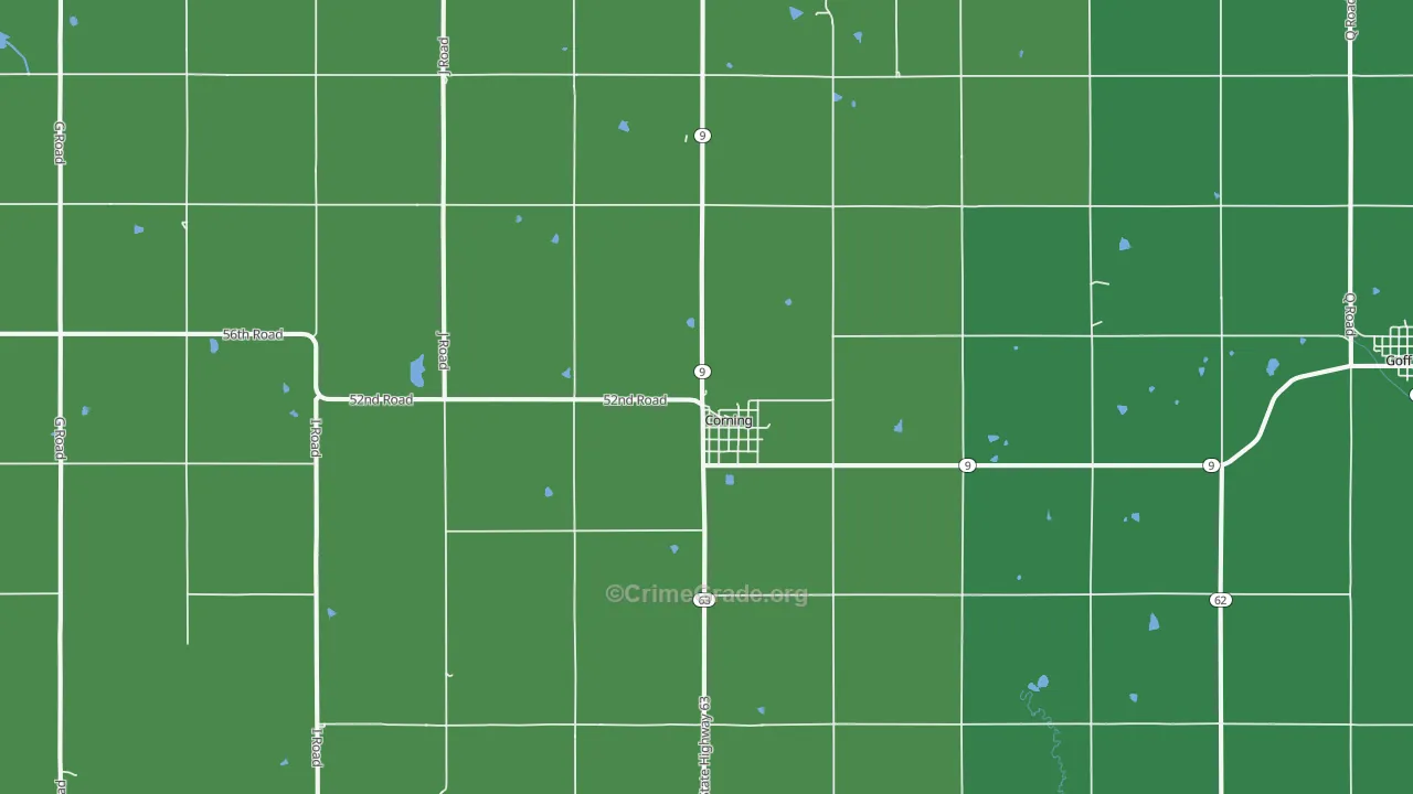 66417, KS Map of Vehicle Theft Rates