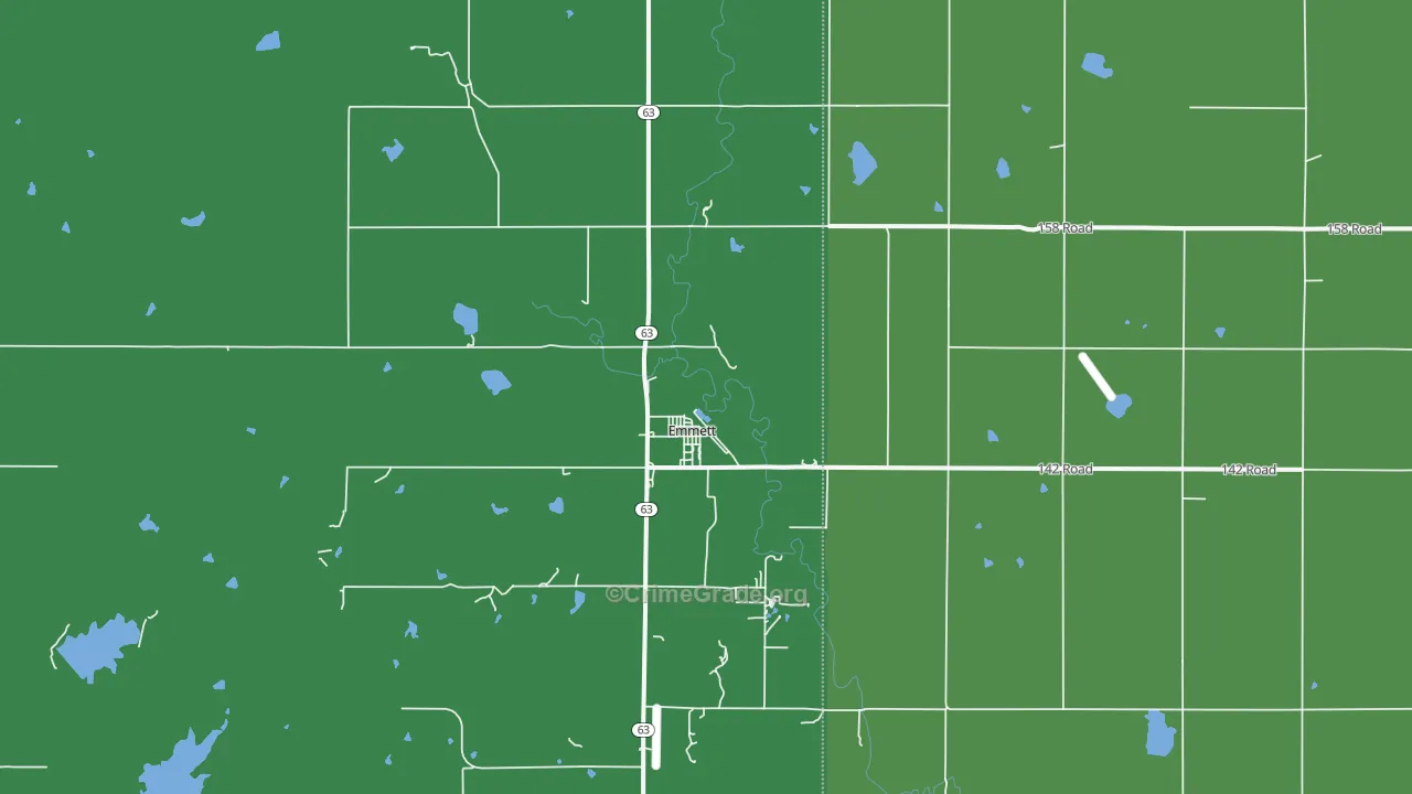66422, KS Map of Vehicle Theft Rates