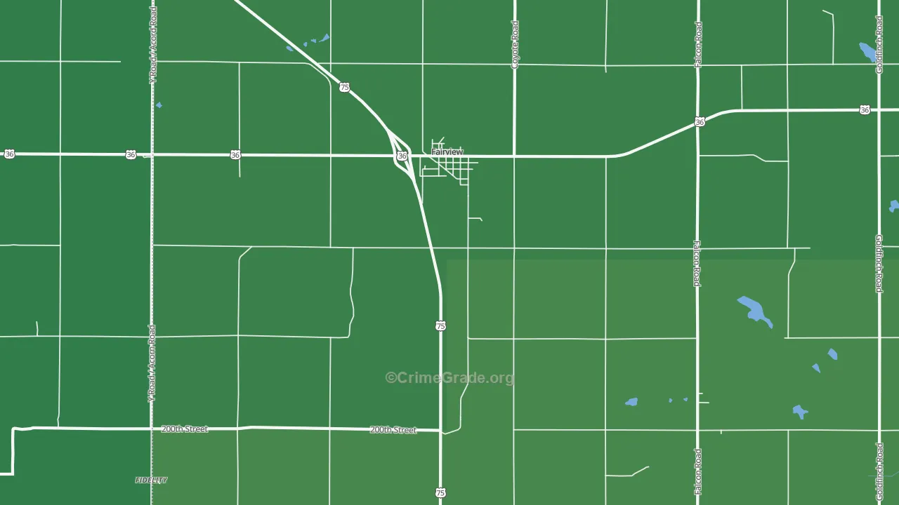 66425, KS Map of Vehicle Theft Rates