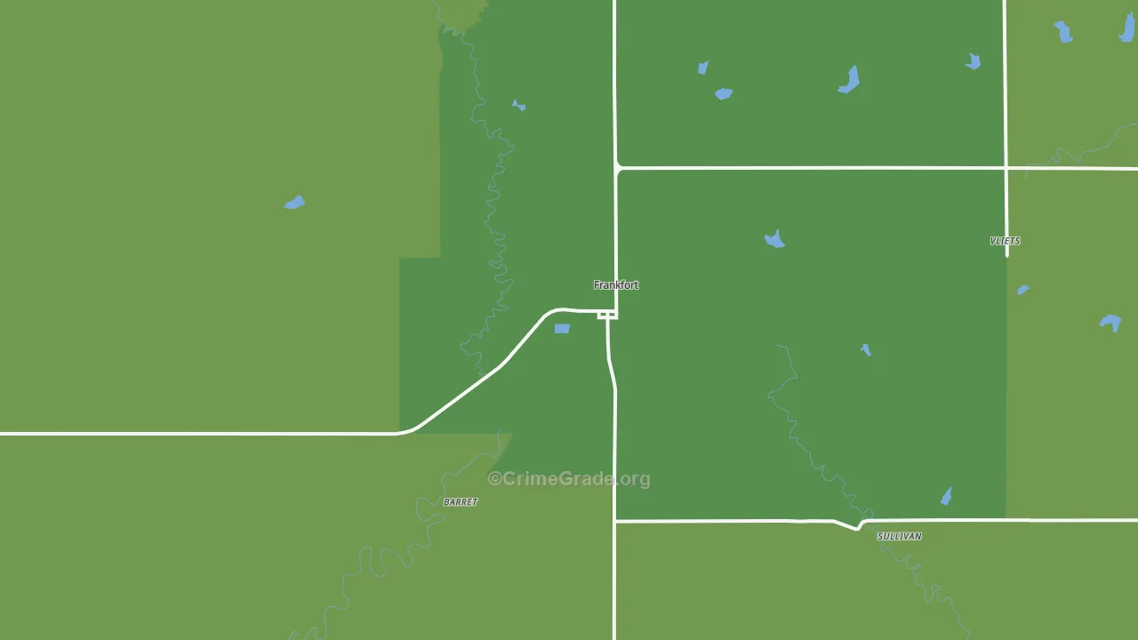 66427, KS Map of Vehicle Theft Rates