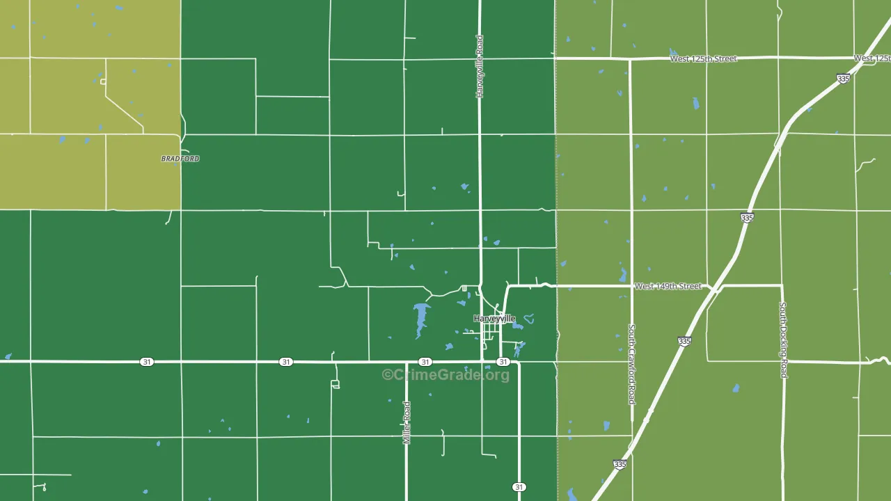 66431, KS Map of Vehicle Theft Rates