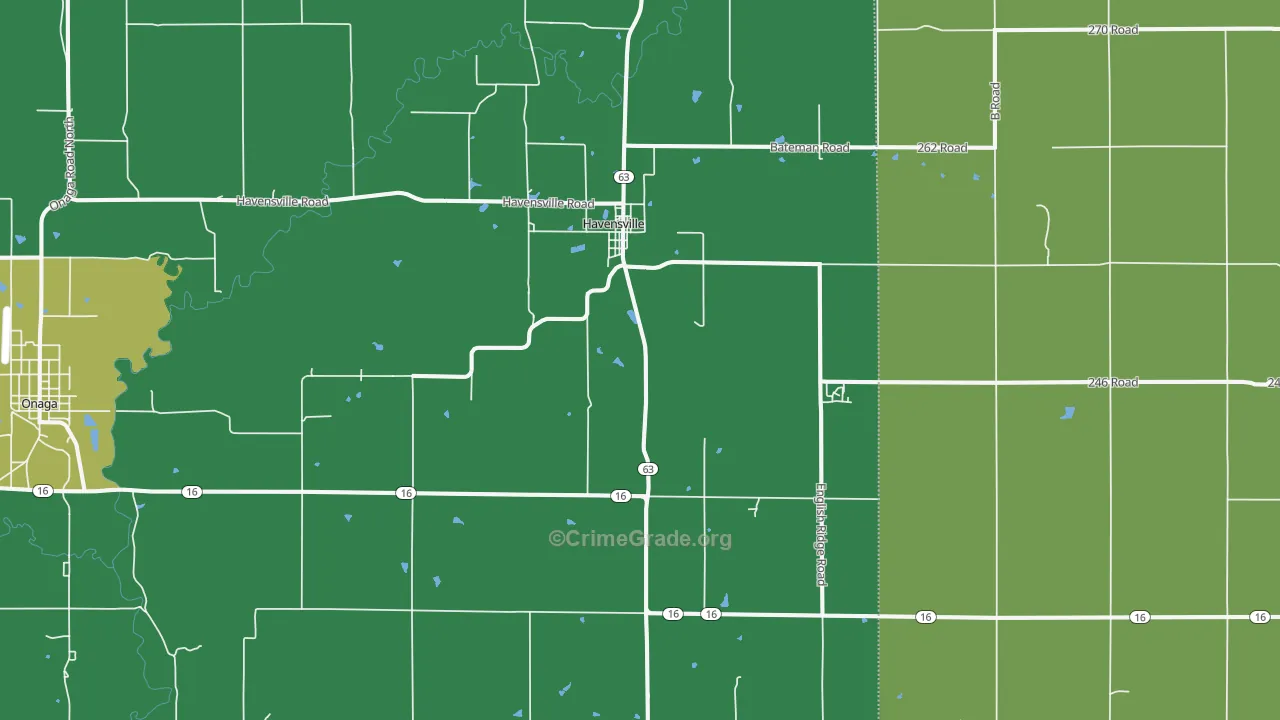 66432, KS Map of Vehicle Theft Rates