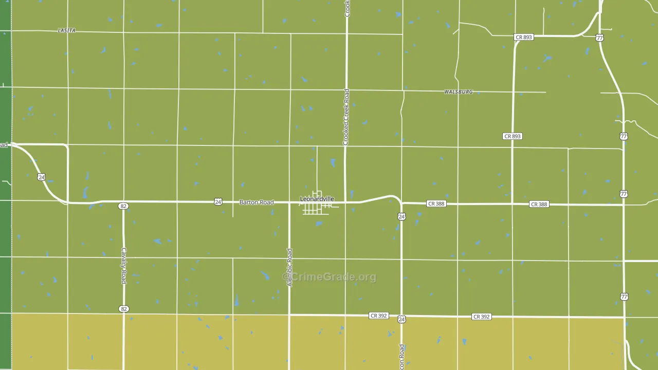 66449, KS Map of Vehicle Theft Rates