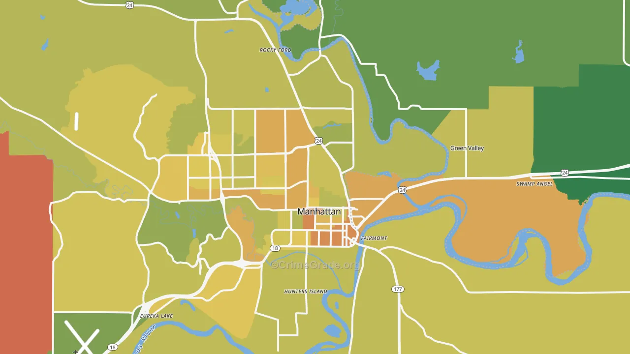 66502, KS Map of Vehicle Theft Rates