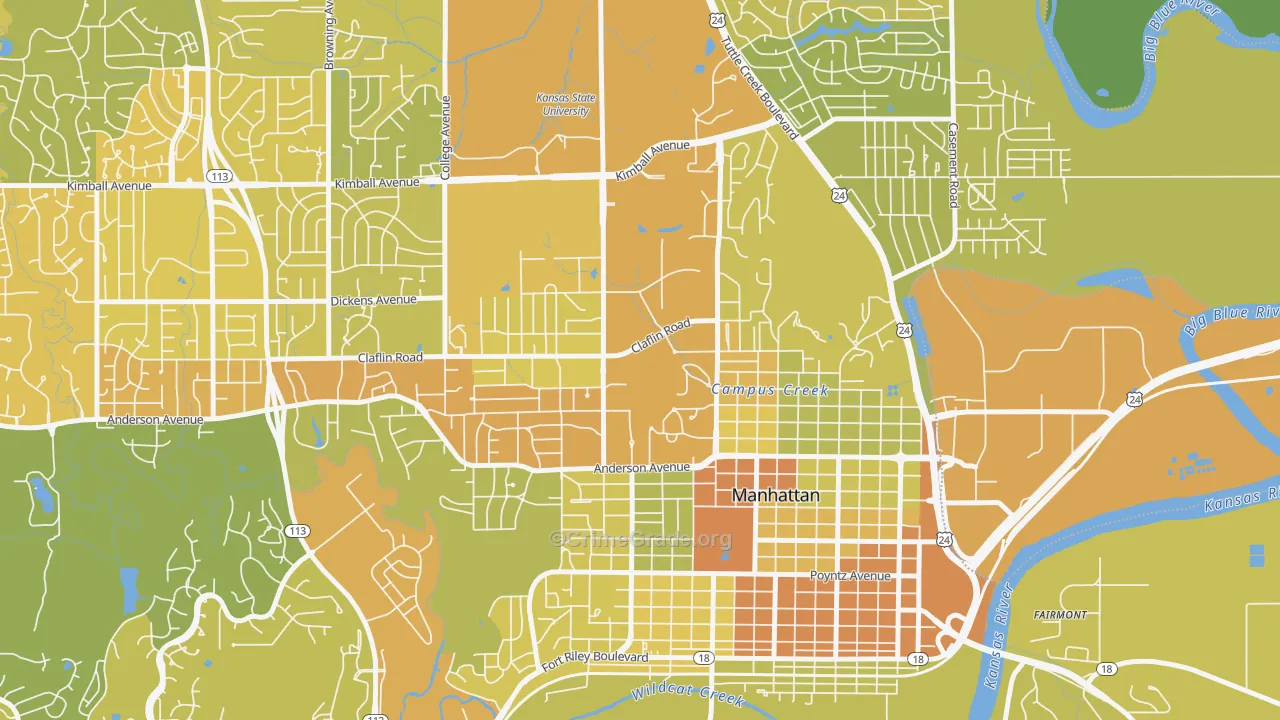 66506, KS Map of Vehicle Theft Rates