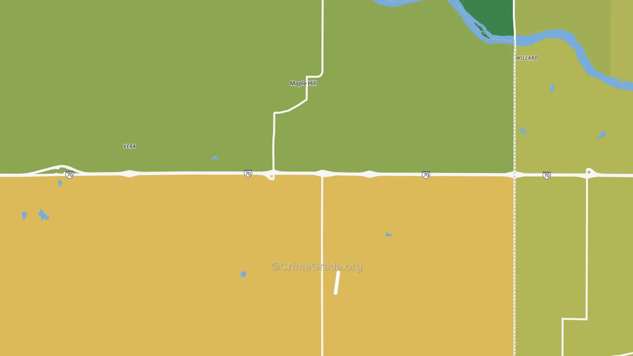 66507, KS Map of Vehicle Theft Rates