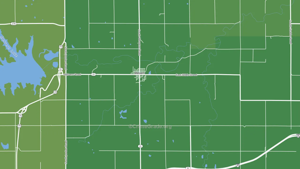 66510, KS Map of Vehicle Theft Rates