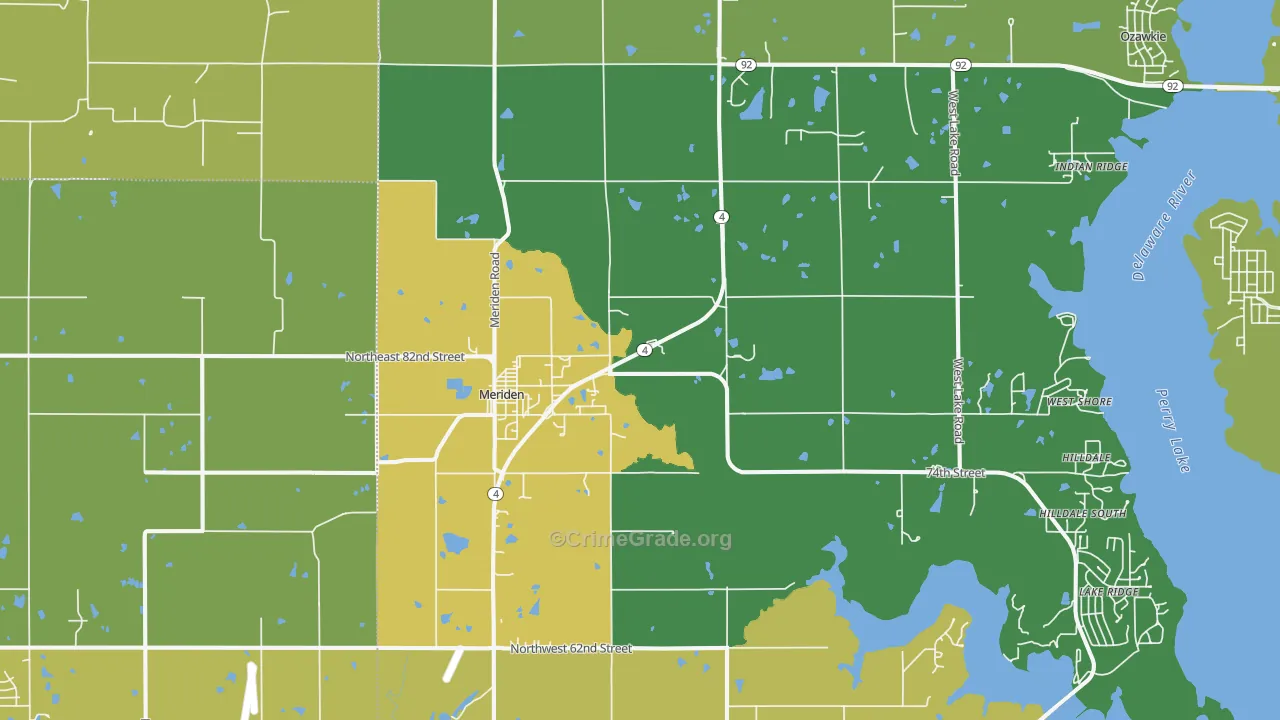 66512, KS Map of Vehicle Theft Rates