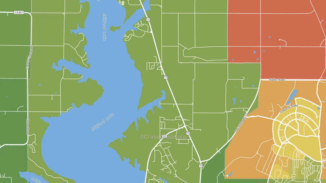 66514, KS Map of Vehicle Theft Rates