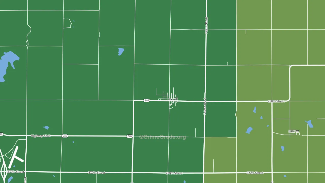 66515, KS Map of Vehicle Theft Rates