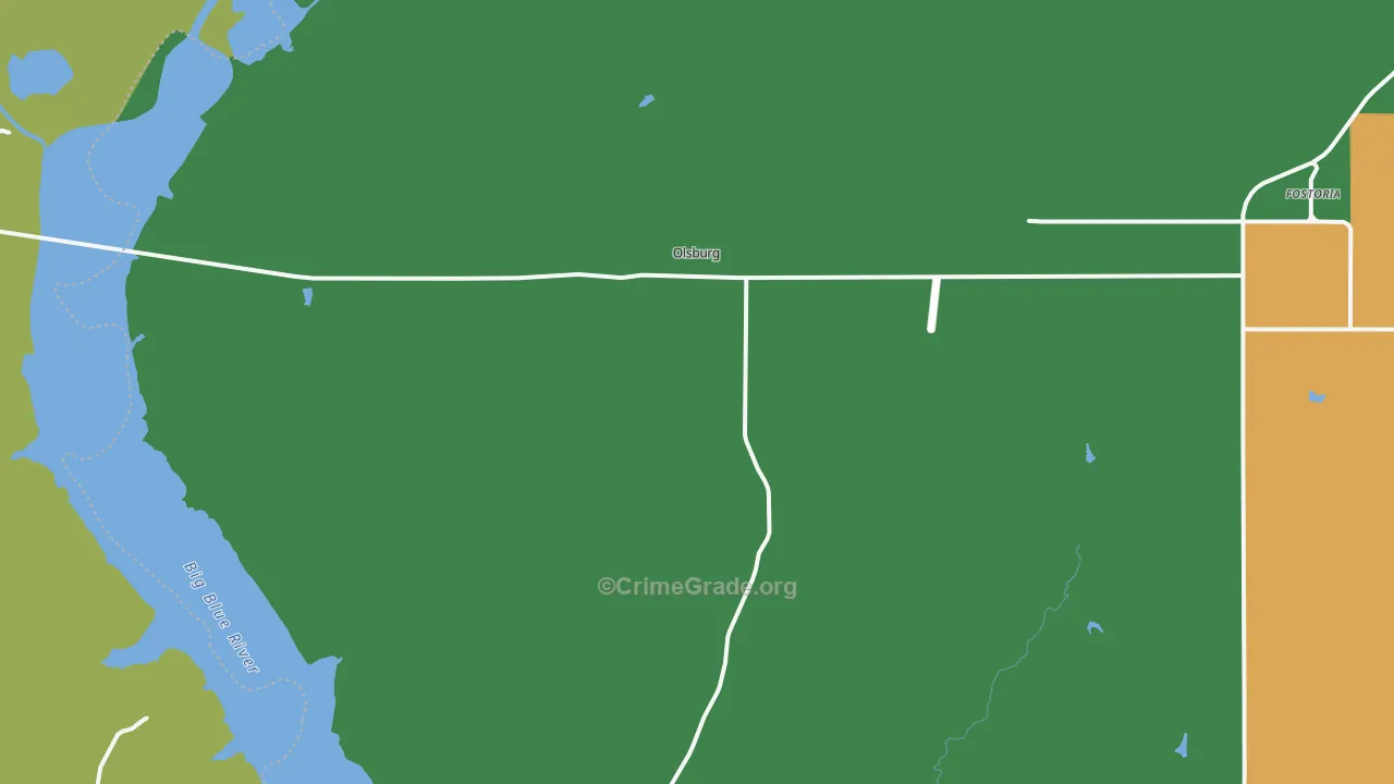 66520, KS Map of Vehicle Theft Rates