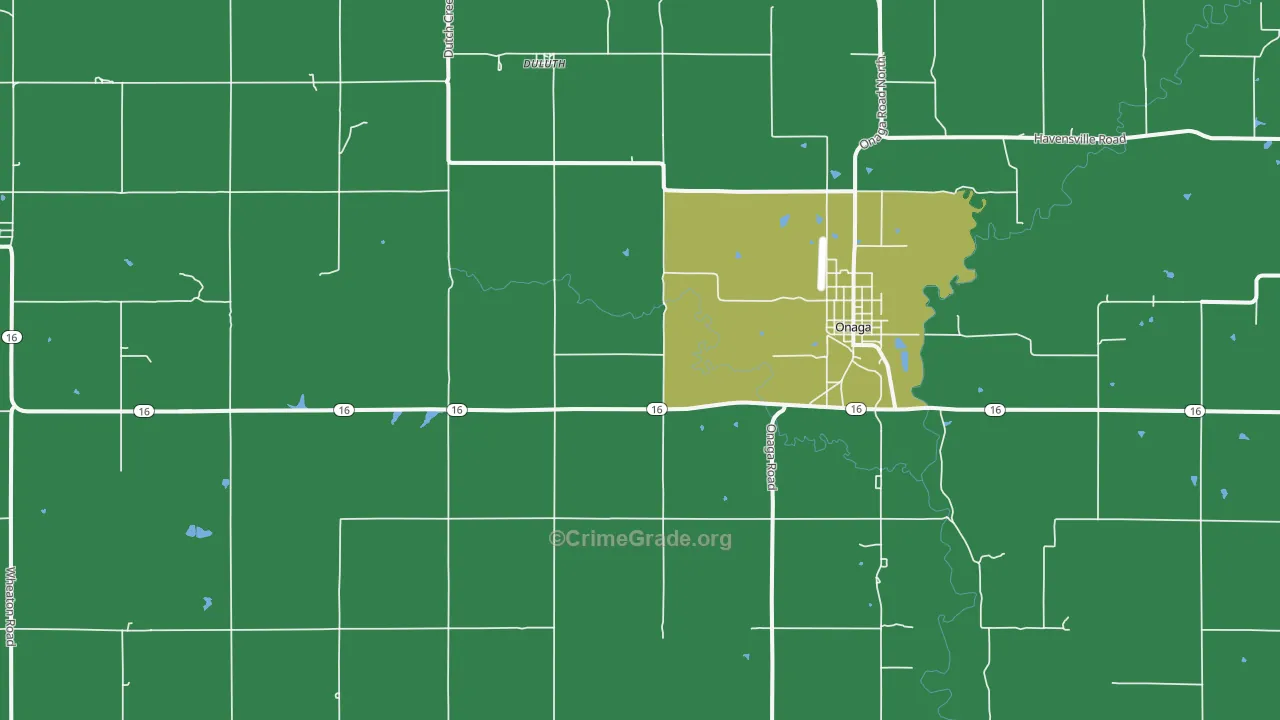 66521, KS Map of Vehicle Theft Rates
