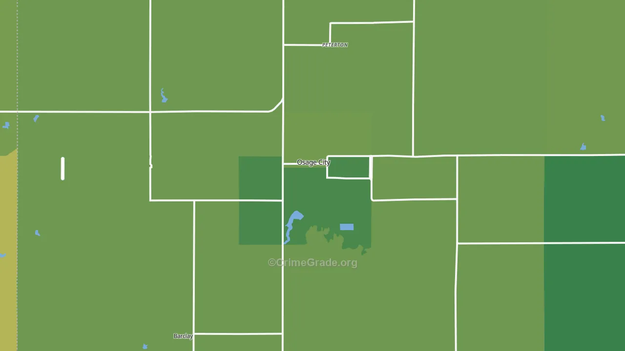66523, KS Map of Vehicle Theft Rates