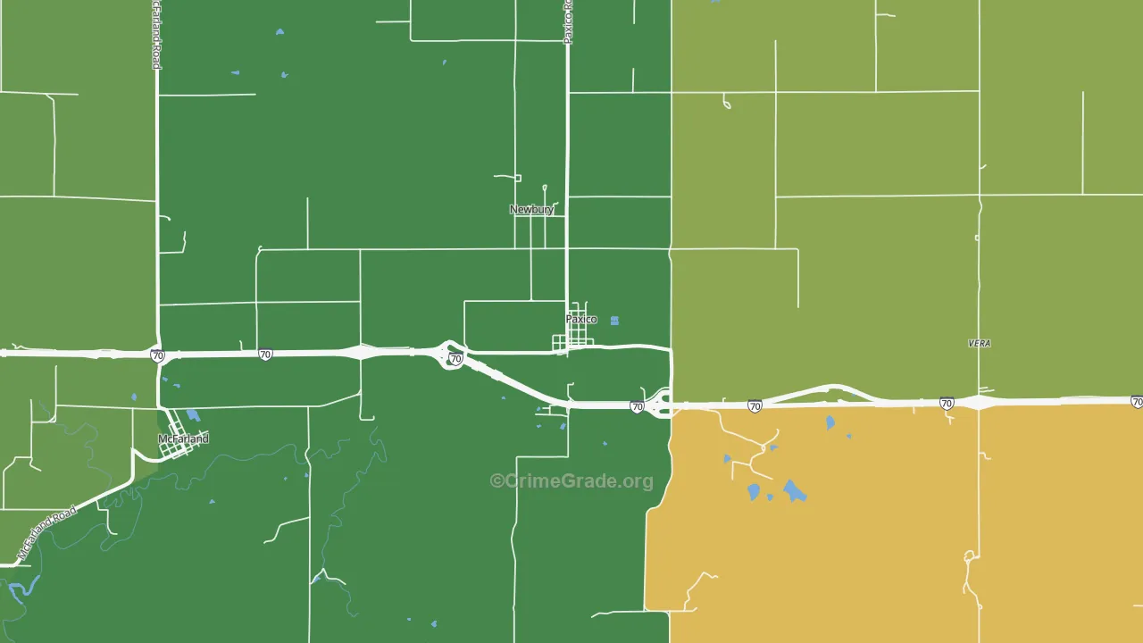66526, KS Map of Vehicle Theft Rates
