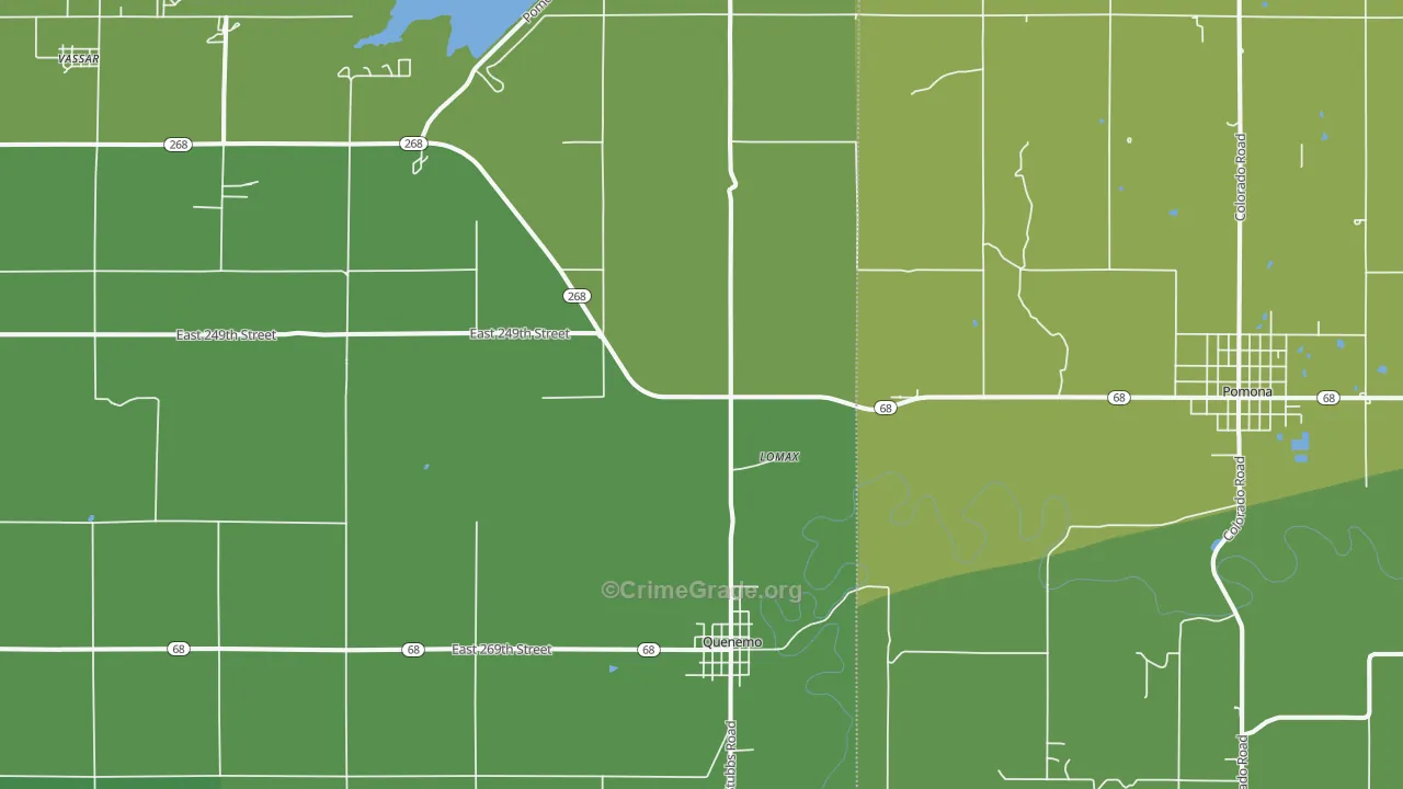 66528, KS Map of Vehicle Theft Rates