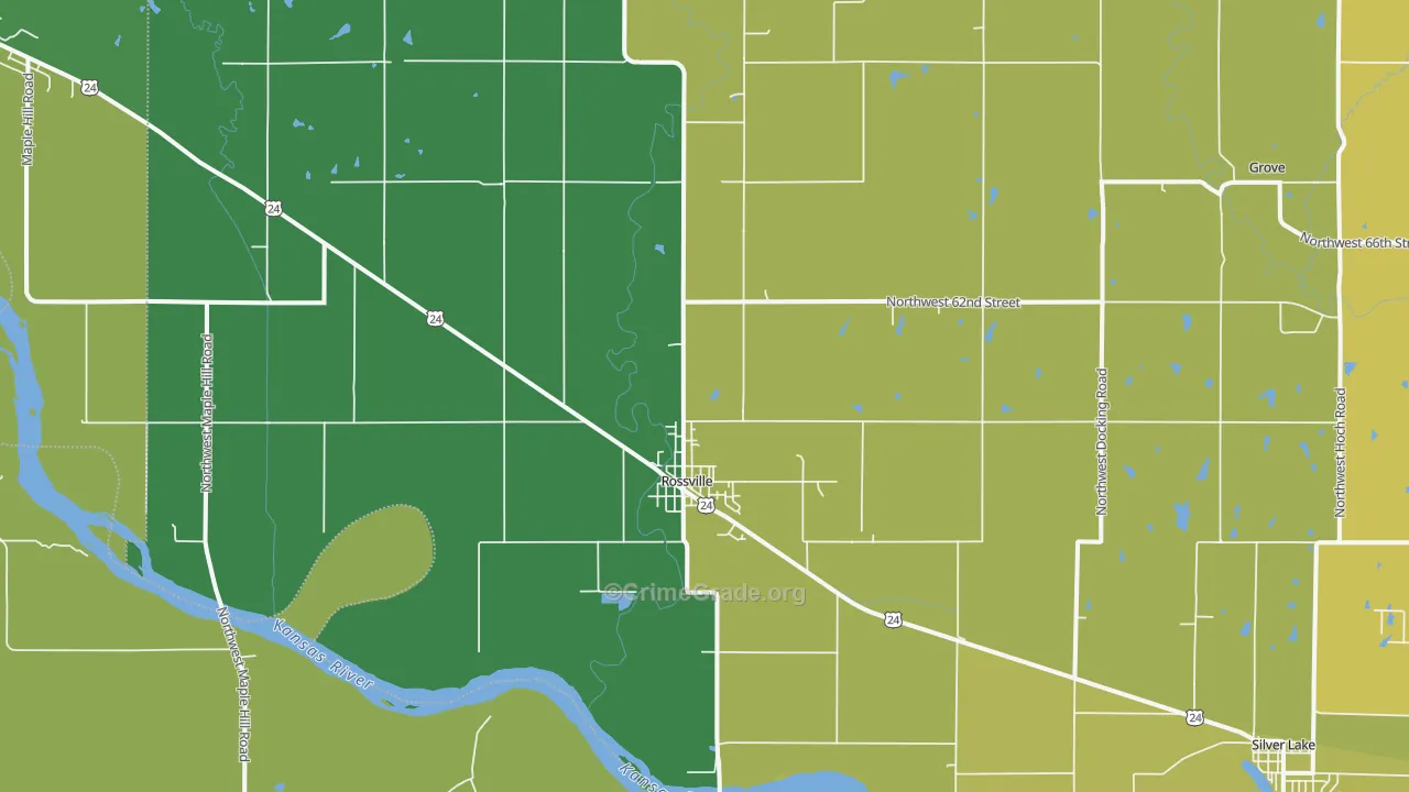 66533, KS Map of Vehicle Theft Rates