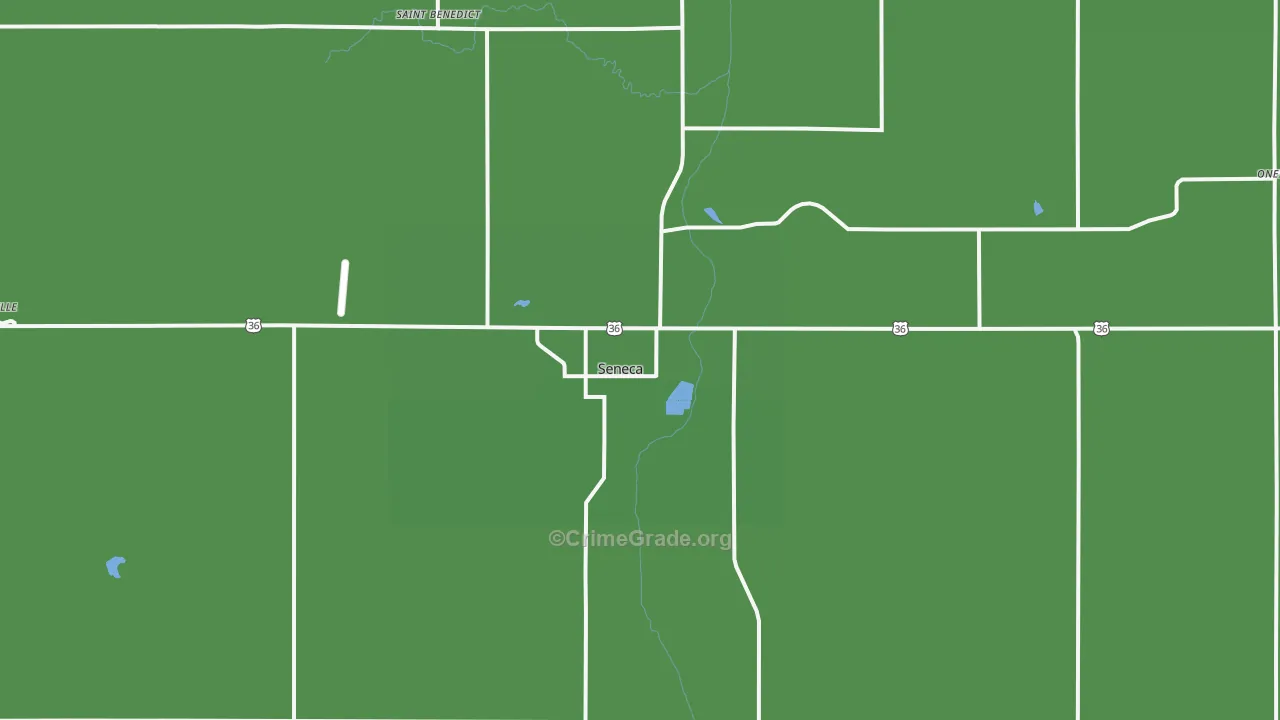 66538, KS Map of Vehicle Theft Rates
