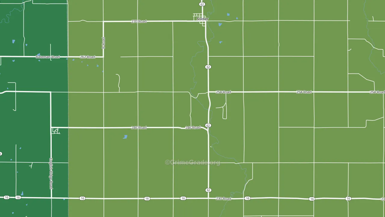 66540, KS Map of Vehicle Theft Rates