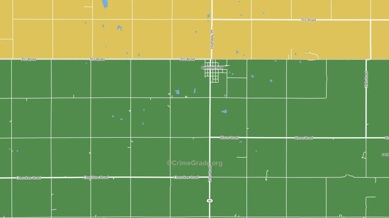66541, KS Map of Vehicle Theft Rates