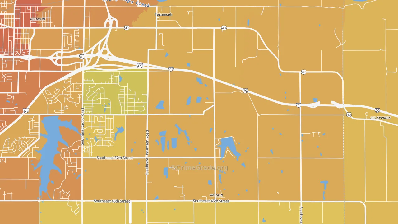 66542, KS Map of Vehicle Theft Rates