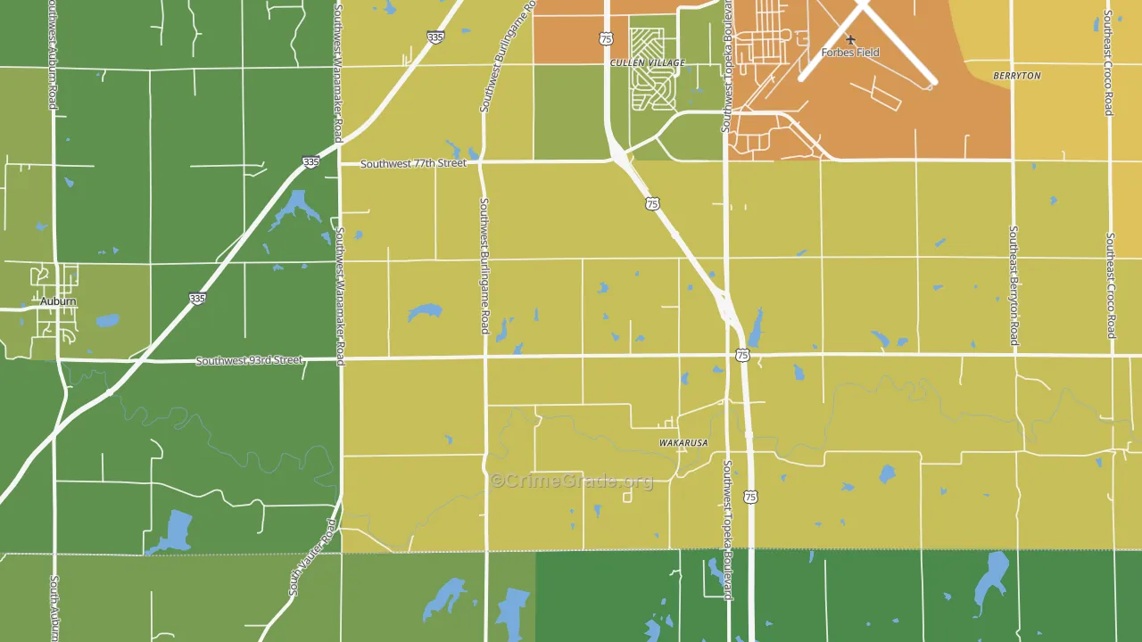 66546, KS Map of Vehicle Theft Rates