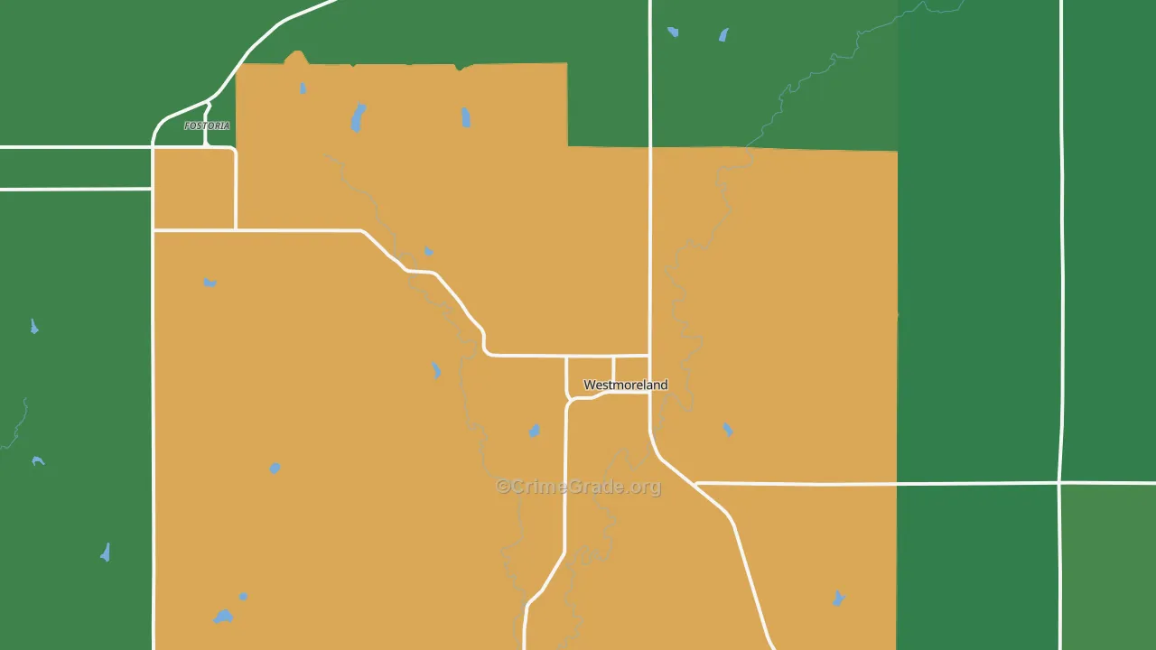 66549, KS Map of Vehicle Theft Rates